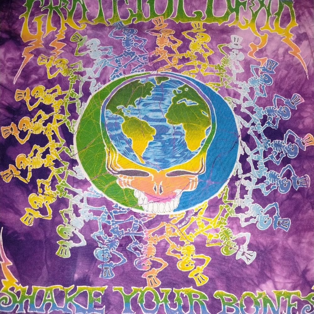 Grateful Dead Tie-Dye T-Shirt Rare 1994 Great Condition Tennessee River Mountain